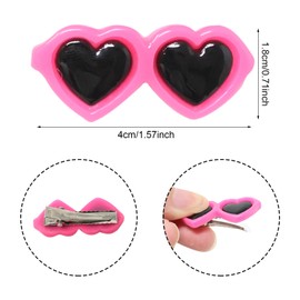 yueton 20PCS Fashion Sunglasses Pet Hair Clips Cute Small Dog Puppy Cat Hair Clips Alligator Clips Yorkie Pomeranian Dog Hairpin Barrettes Pet Hair Accessories Pet Hair Grooming Headwear