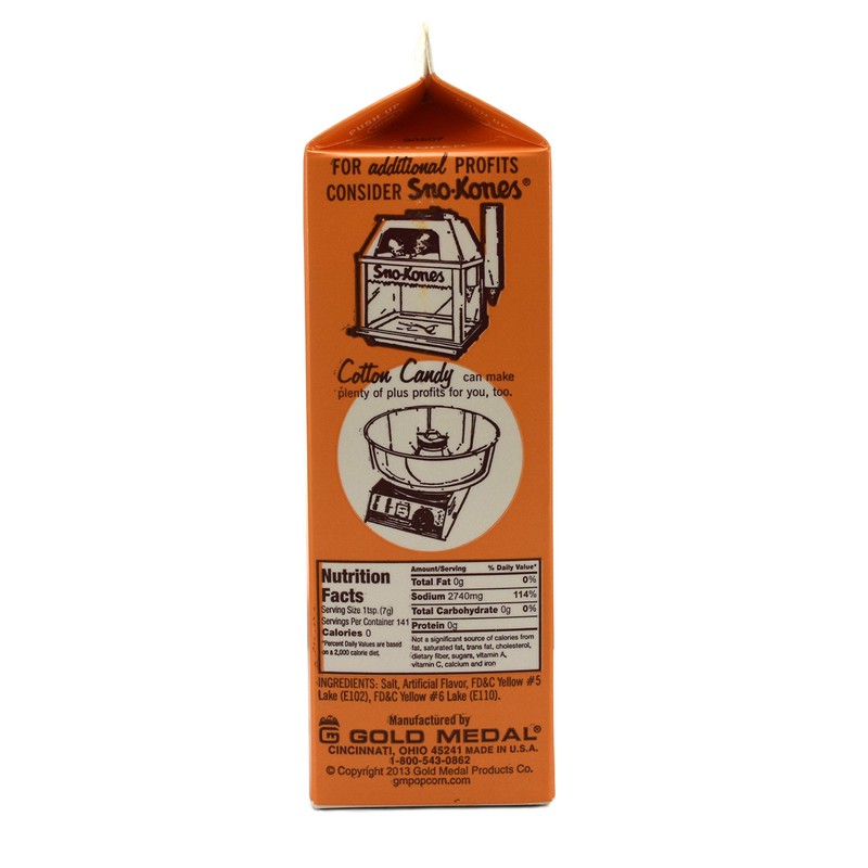 Gold Medal Prod. 2045 Flavacol Seasoning Popcorn Salt 35oz.