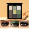 Green Eyeshadow Palette - Matte and Shimmer Makeup, Highly Pigmented
