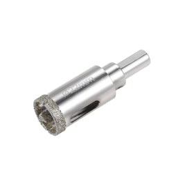 uxcell Diamond Drill Bit 22mm Glass Hole Saw Core Drill Bit with Spotting Drill Bit for Ceramics Porcelain Tile Bottles Pots Brick