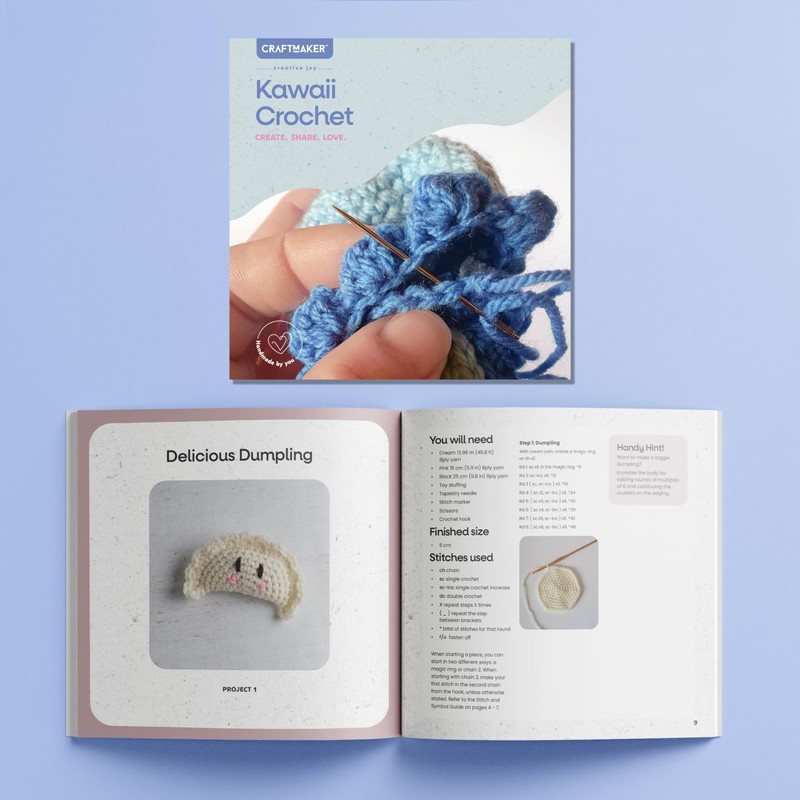 Craft Maker Kawaii Crochet Kit – DIY Crochet Projects for
