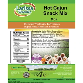 Hot Cajun Snack Mix (8 oz, ZIN: 527062) - 2 Pack