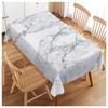 Walmsco Tablecloth White Gray Marble Decor For Dining Room Kitchen