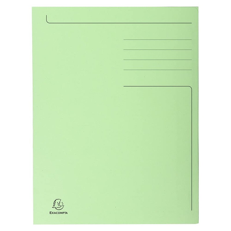 Exacompta - Ref 448000E - Forever Collection - Pre-Printed 3-Flap