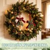 KUSHAN Bows de Navidad de 2 Piezas con 2 Campanas,Campanas