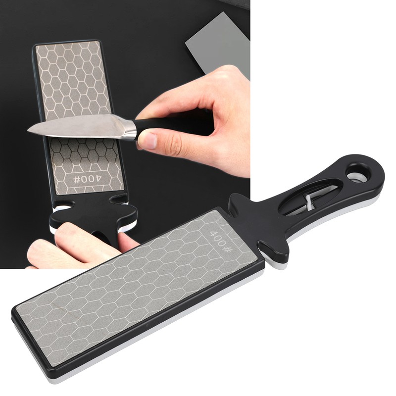Knife Sharpener Multifunctional Diamond Dual Sided 400 1000 Grit Scissors
