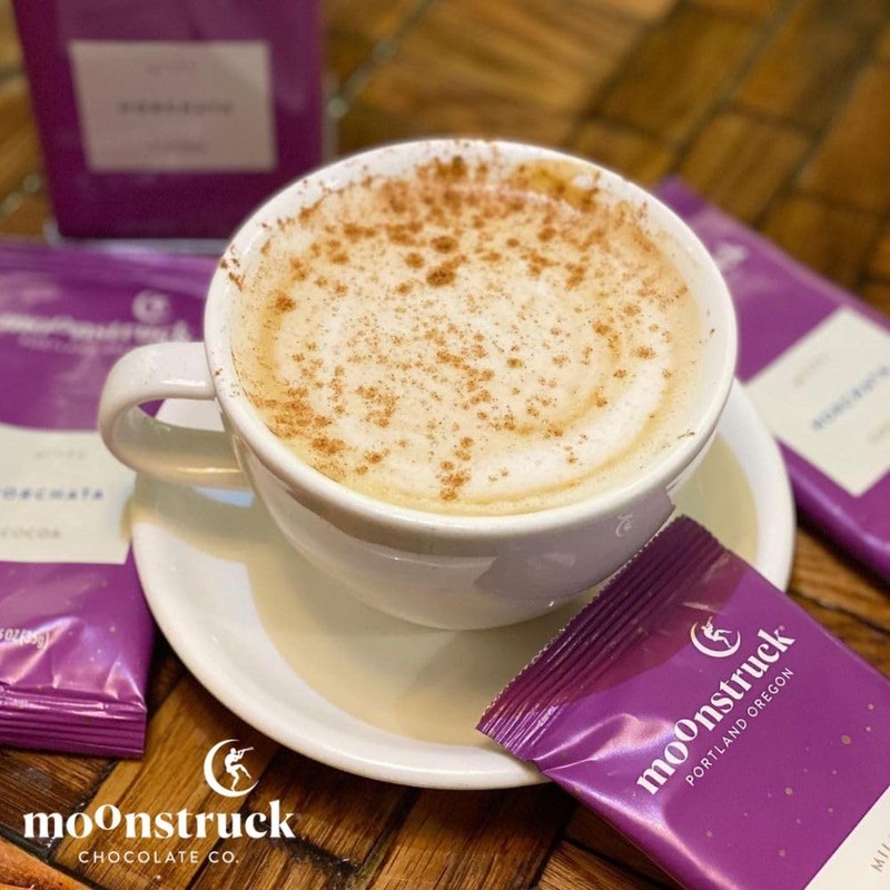 Moonstruck Chocolate Single Serve Horchata Hot Chocolate Packets, 8 Count