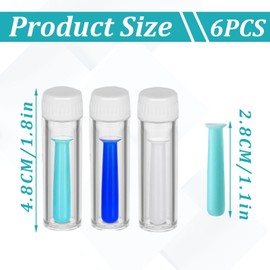 6 Stück Kontaktlinsen Sauger Weiche Linsen, Silikon Kontaktlinsenentferner,ontaktlinsen Einsetzhilfe, Kontaktlinsen Entfernen für Die Reise Heimgebrauch