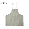 sourcing map 2 Pack Kitchen Cooking Aprons 75x68cm Adjustable Bib