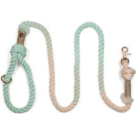 PUPPYSENTIALS Premium Dog Rope Leash, 5ft Soft & Durable Braided Cotton Rope Leash for Medium Dogs/Large Dogs, Lightweight Dog Leash with 360-Degree Snap Clip, Comes with a Handy Designer Gift Bag