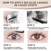 CoFier Pre Glued Wispy Lash Clusters Kit – 100 Pcs