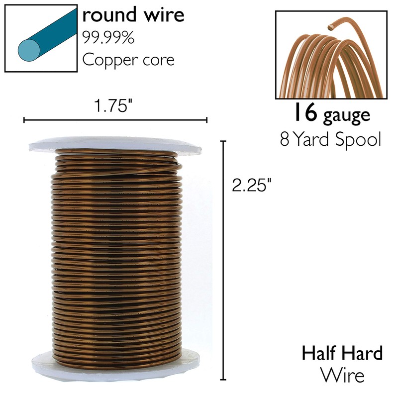 The Beadsmith Wire Elements - Alambre de cobre lacado de