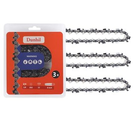 Dunhil 3 Pack 8 inch 3/8 050 33DL Chainsaw Chains S33 for Sun Joe SWJ800E SWJ800E-63 SWJ801E SWJ802E for Harbor Freight Portland 62896 68862 63190 Chicago Greenworks