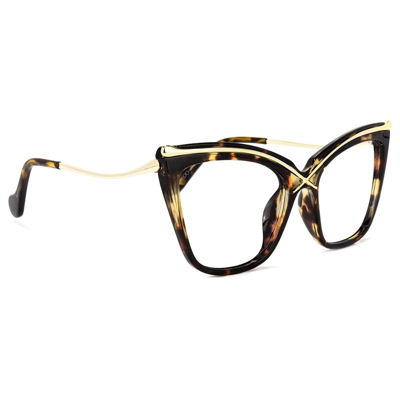 Voogueme Tortoise Cat Eye Blue Light Blocking Glasses for Women