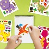 Acevegue 36 Sheets Dino Stickers for Children, Make Your Own