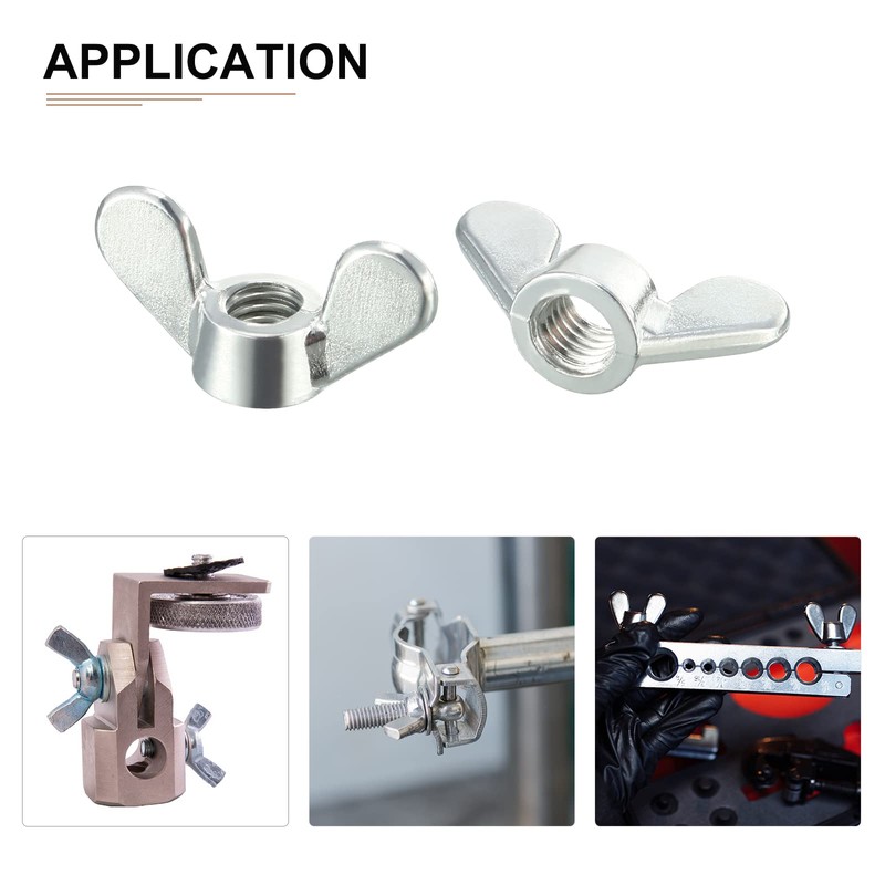 DTGN M5x4.8mm Butterfly Nut Wing Nut Wing Nut 5pcs Construction