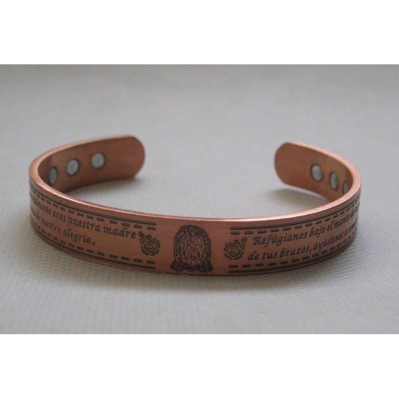 New Set of 2 Virgen De Guadalupe Magnetic 99% Copper
