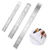 Kasoud Metal Ruler, Set of 3 Heavy Duty Stainless Steel