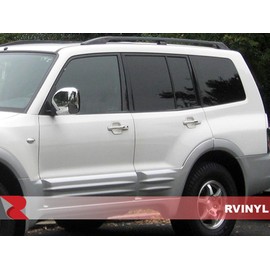 Rtrim Pillar Post Decal Trim Compatible with Mitsubishi Lancer 2008-2017 (Sedan) - Carbon Fiber 4D (Black)