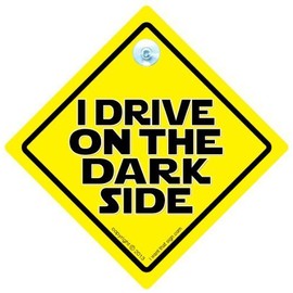 Dark Side Of The I) I) on the Darkside Car Sign, Baby on Board Car Sticker – Sticker, Sci-Fi Sign