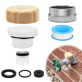 Langina 1pcs Vacuum Breaker Repair Kit, UPC ASSE 1019-A Repair kit, Outdoor Faucet Spigot repair kit with 1pcs 3/4"GHT Garden Hose End Cap