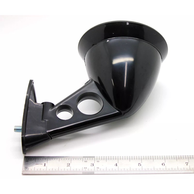 PTRP New Black Front Fender Mount Side View Mirror Set