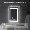 USHOWER 24x36'' LED Bathroom Mirror, Lighted Vanity Mirror, Touch Glass