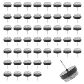 Felt Gliders Chair Set, 50 Pieces, Professional Furniture Glides for Nailing, Diameter 22 mm, Made of Soft Felt and ABS, Non-Slip and Wear-Resistant, Ideal for Laminate, Parquet and Tiles