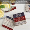 Thirstystone Americana 4-Pack Assorted Tumbled Tile Stone Coasters Manufactured in