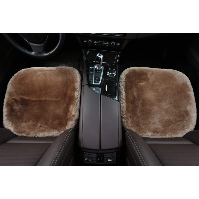 Sisha-A Sheepskin Seat Cushion Cover Wholehide Short Wool Seat Pad