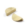 JIASENBAO 10 Pack Brushed Gold Cabinet Pulls 3" Hole Center