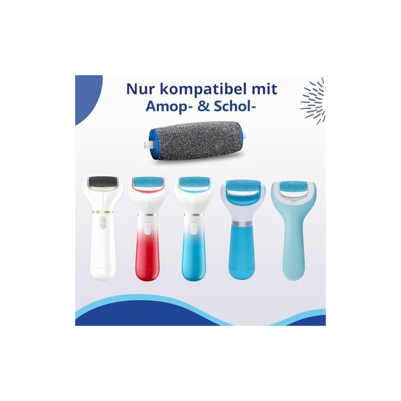 Pack of 11 Callus Remover Replacement Rollers, Includes 6 Extra