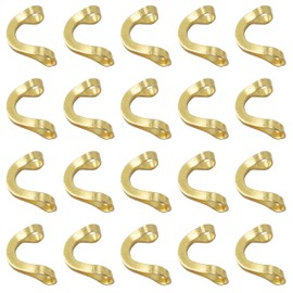 Fishing Clevis Easy Spin Spinner Clevis,200pcs U-Shaped Brass Links Fishing Spinner Clevis for Lure Fishing Spoon Spinnerbait Parts Accessory Inline Spinner Making (V-shape Folded Clevises-200pcs)