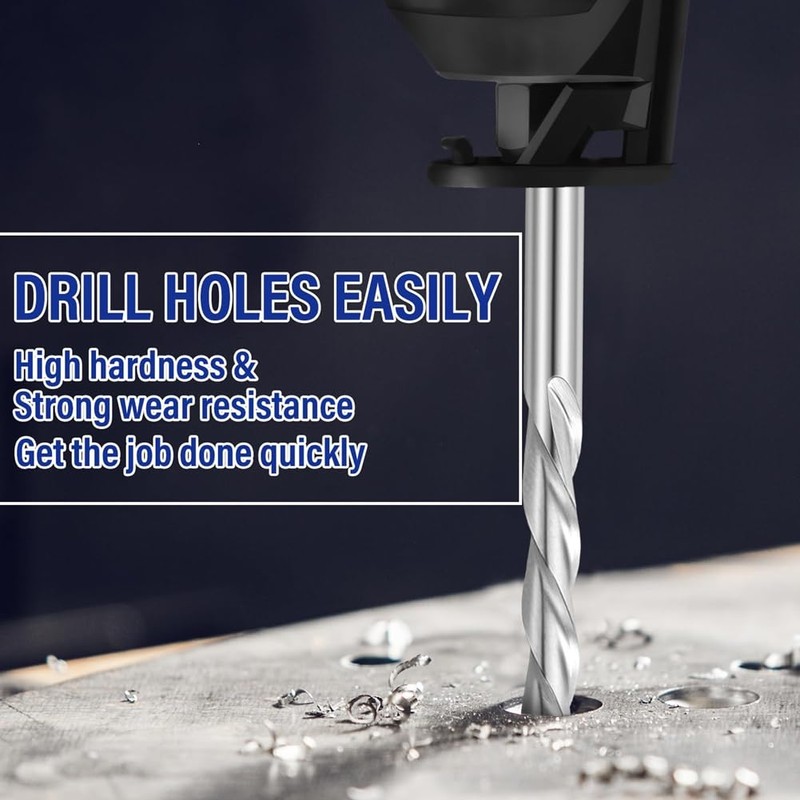 Aswalling 50 Pieces Drywall Drill Bits Pilot Point Cutting Drill