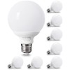 8 Pack Daylight LED Globe Light Bulbs for Bathroom, 120V 60 Watt Eqv., E26 Base, Non-Dimmable Vanity Light Bulbs Round, 5000K Bright G25 LED Bulb Over Mirror