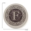 Thirstystone Absorbent Monogram Sandstone Coaster Set, Letter F