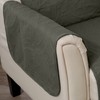 Great Bay Home Medallion Stitched Solid Furniture Protector Stain Resistant