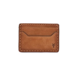 Frye Men's Logan Money Clip Card Case, Nubuck Cognac, One Size
