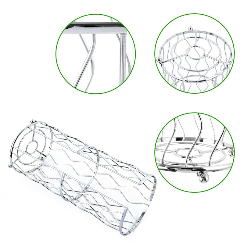 Megier Decorative Metal Standing Toilet Tissue Holder for Bathroom/Powder Room,