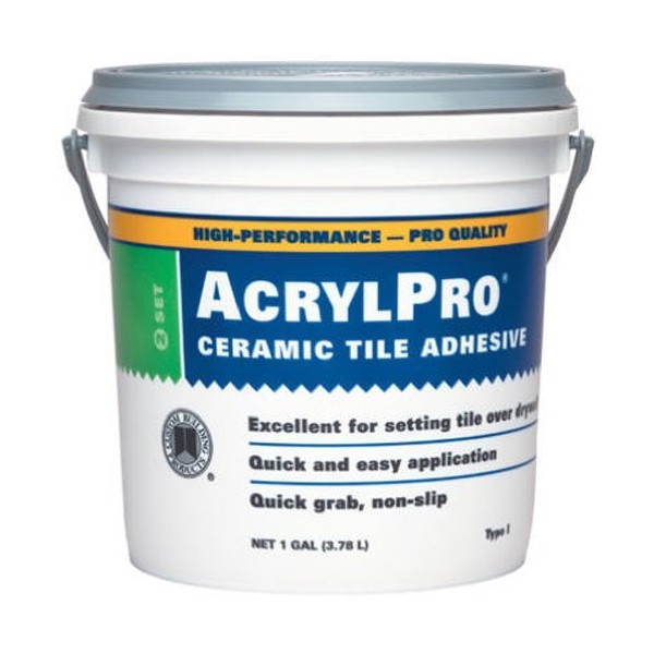 Custom Building Products Manufacterer. 4000 Acrylic Ceramic Tile Mastic, 1-Gallon.