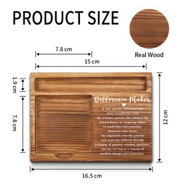 Difference Maker Gifts Sticky Note Holder Thank You Appreciation Quote Gifts for Leader Boss Women Best Mom Mentor Coach Manager Coworker Employee Teacher Self-Stick Note Pad Holders GSH17