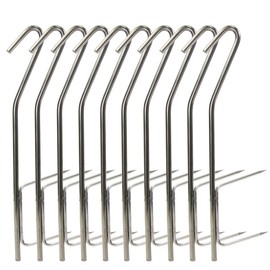Smoker Hooks 10/20 Pieces Professional Double Hooks for Fish Smoking 21 cm
