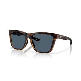 Costa Del Mar Polarized Sunglasses Womens - Panga II Designer Sunglasses For Women with 100% UV Protection - Size 57 - Tortoise/Gray 580P