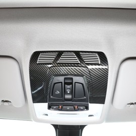 For New F48 F15 F16 F30 F34 X1 X5 X6 1 3 Series GT Carbon Fiber ABS Plastic Car Interior Front Reading Light Cover Trim Sticker (Carbon fiber)