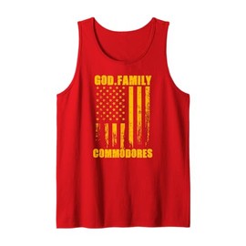 Lafayette Commodores God. Family. Vintage USA Flag Tank Top