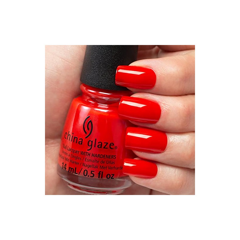 China Glaze Esmalte de Uñas Scarlet Spice, Color de Alta
