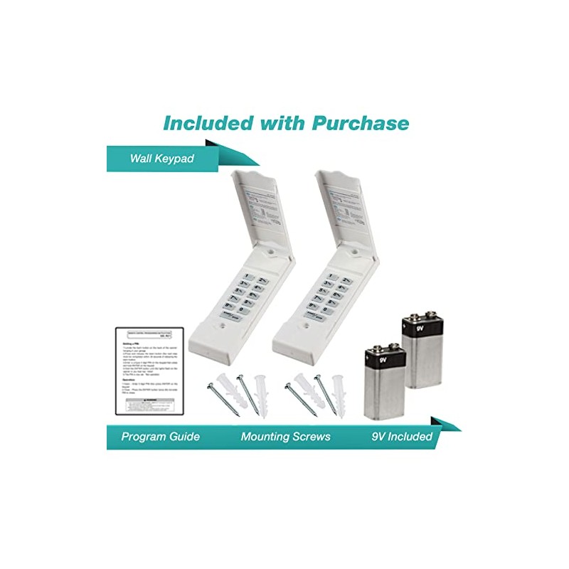 2X Garage Stop Door Opener Remote Keypad for Linear (MDTK)