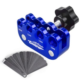 CNRAQR Universal Spark Plug Gap Tool for Most 10mm 12mm 14mm 16mm Spark Plugs with 1 Set Feeler Gauge Blue