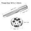 sourcing map Tap M14 x 1.25 mm with Alloy Tool