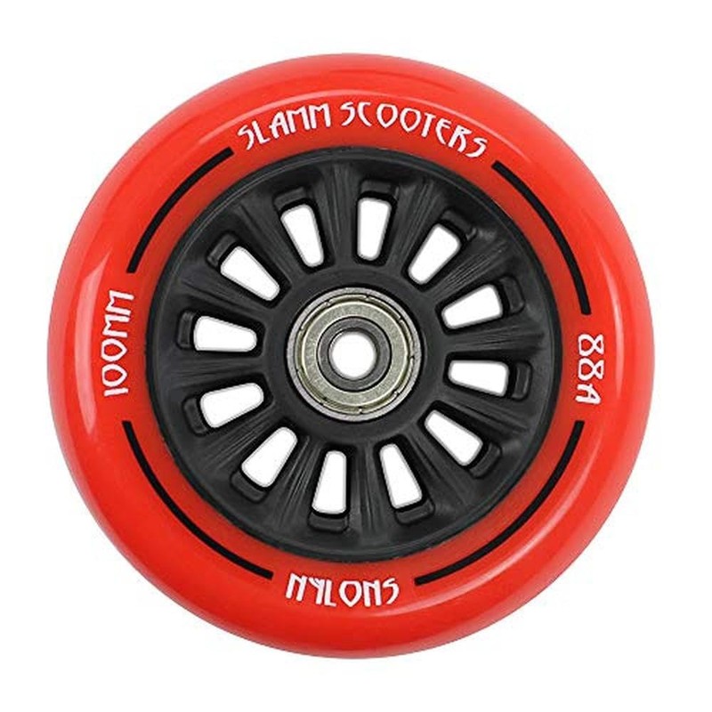Slamm Pro Scooter Nylon Core Wheel And Bearings - Green